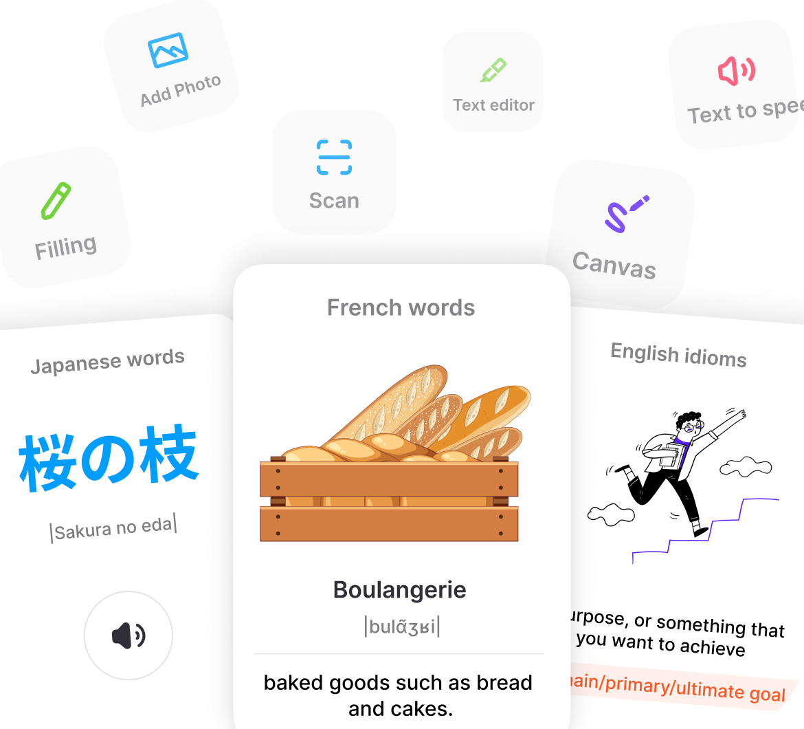 Customize flashcards